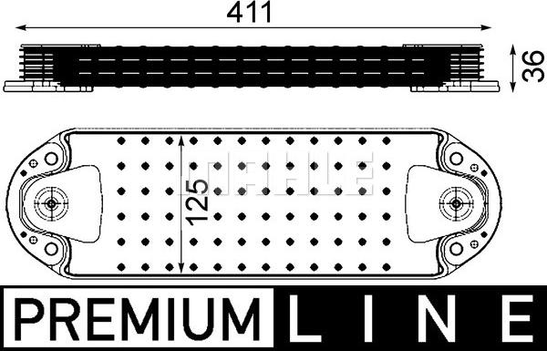 MAHLE CLC 214 000P - Moottoriöljyn jäähdytin inparts.fi