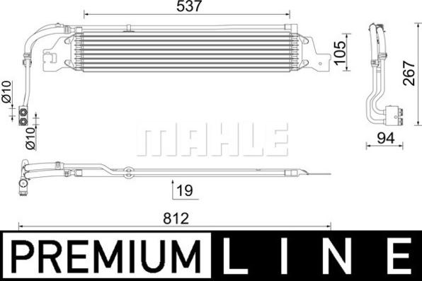 MAHLE CLC 288 000P - Öljynjäähdytin, autom. vaihteisto inparts.fi