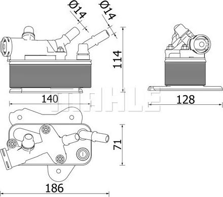 MAHLE CLC 225 000P - Öljynjäähdytin, autom. vaihteisto inparts.fi