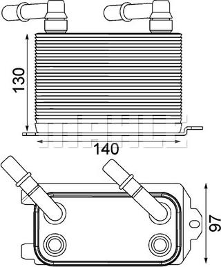 MAHLE CLC 228 000P - Öljynjäähdytin, autom. vaihteisto inparts.fi