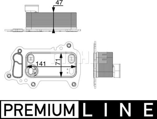 MAHLE CLC 79 000P - Moottoriöljyn jäähdytin inparts.fi