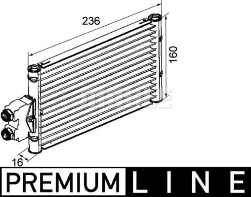 MAHLE CLC 74 000P - Öljynjäähdytin, autom. vaihteisto inparts.fi