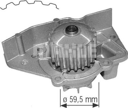 MAHLE CP 118 000S - Vesipumppu inparts.fi