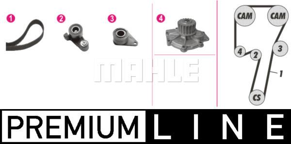 MAHLE CPK 59 000P - Vesipumppu + jakohihnasarja inparts.fi