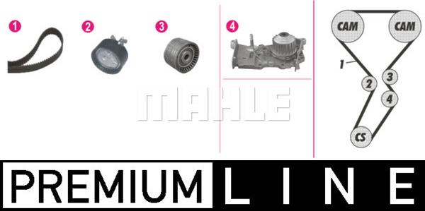 MAHLE CPK 116 000P - Vesipumppu + jakohihnasarja inparts.fi