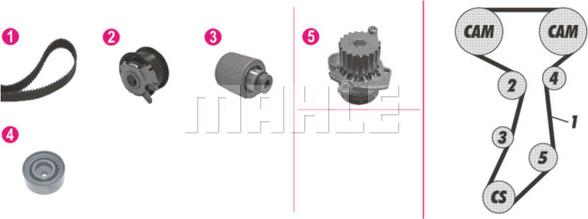 MAHLE CPK 120 000P - Vesipumppu + jakohihnasarja inparts.fi