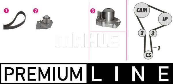 MAHLE CPK 86 000P - Vesipumppu + jakohihnasarja inparts.fi