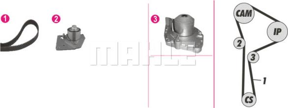 MAHLE CPK 24 000P - Vesipumppu + jakohihnasarja inparts.fi