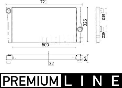 MAHLE CR 957 000P - Jäähdytin,moottorin jäähdytys inparts.fi