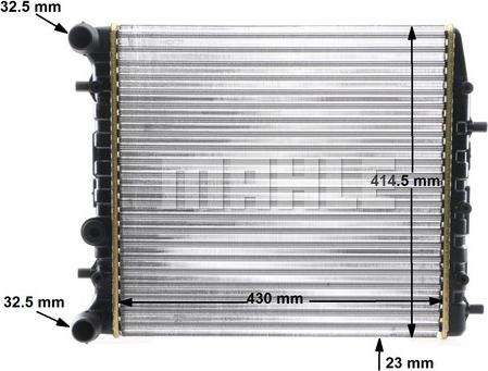 MAHLE CR 454 000S - Jäähdytin,moottorin jäähdytys inparts.fi