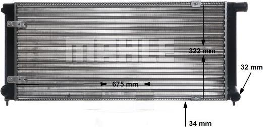 MAHLE CR 407 000S - Jäähdytin,moottorin jäähdytys inparts.fi