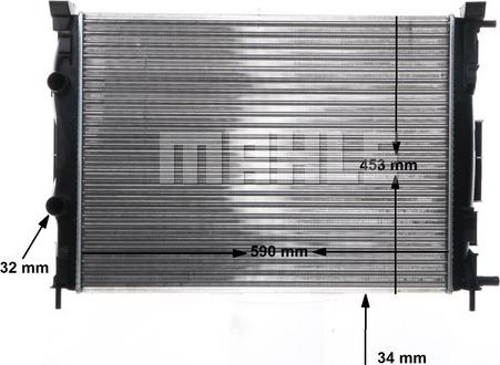 MAHLE CR 41 000S - Jäähdytin,moottorin jäähdytys inparts.fi