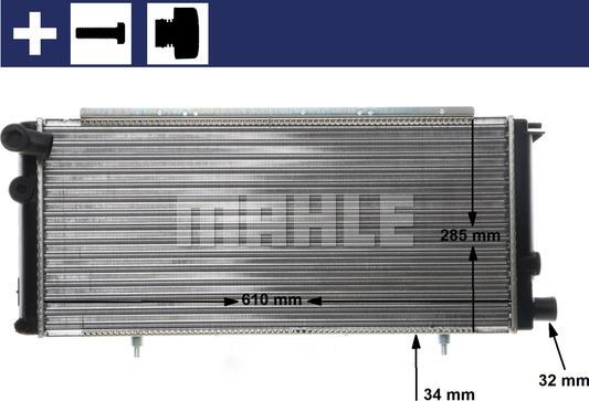 MAHLE CR 425 000S - Jäähdytin,moottorin jäähdytys inparts.fi