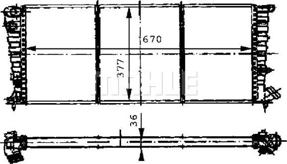 MAHLE CR 471 000S - Jäähdytin,moottorin jäähdytys inparts.fi