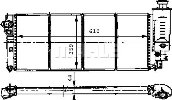 MAHLE CR 472 000S - Jäähdytin,moottorin jäähdytys inparts.fi