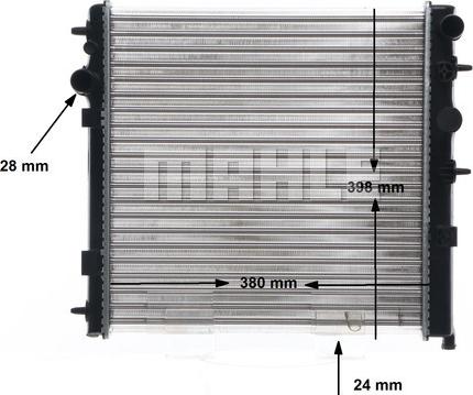 MAHLE CR 558 001S - Jäähdytin,moottorin jäähdytys inparts.fi