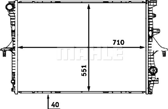 MAHLE CR 569 000P - Jäähdytin,moottorin jäähdytys inparts.fi