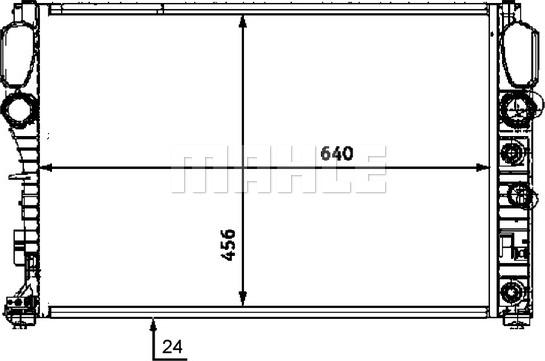 MAHLE CR 513 000P - Jäähdytin,moottorin jäähdytys inparts.fi