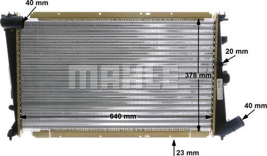 MAHLE CR 586 000S - Jäähdytin,moottorin jäähdytys inparts.fi