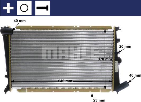 MAHLE CR 586 000S - Jäähdytin,moottorin jäähdytys inparts.fi