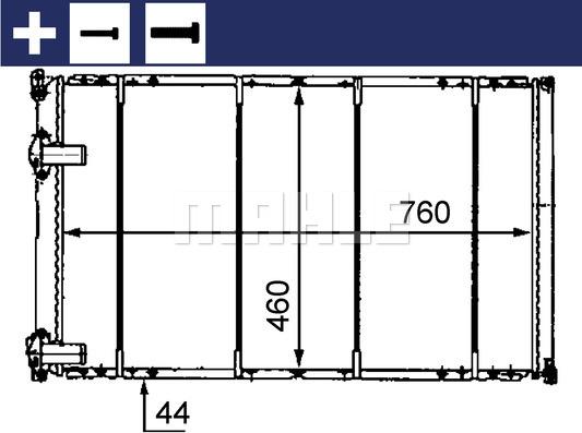 MAHLE CR 526 000S - Jäähdytin,moottorin jäähdytys inparts.fi