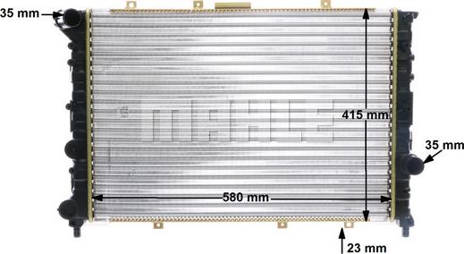 MAHLE CR 520 000S - Jäähdytin,moottorin jäähdytys inparts.fi