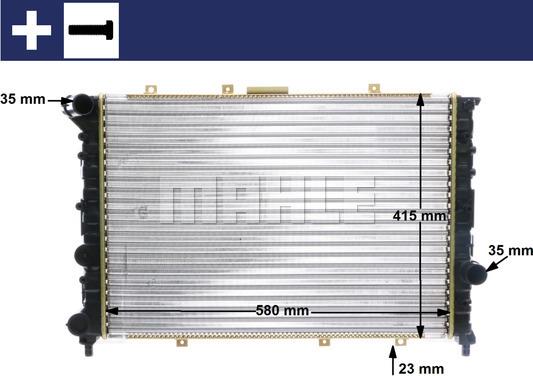 MAHLE CR 520 000S - Jäähdytin,moottorin jäähdytys inparts.fi