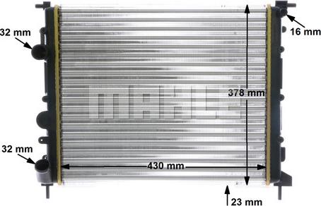 MAHLE CR 528 000S - Jäähdytin,moottorin jäähdytys inparts.fi