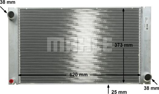 MAHLE CR 578 000P - Jäähdytin,moottorin jäähdytys inparts.fi