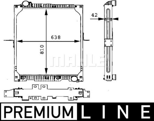 MAHLE CR 664 000P - Jäähdytin,moottorin jäähdytys inparts.fi