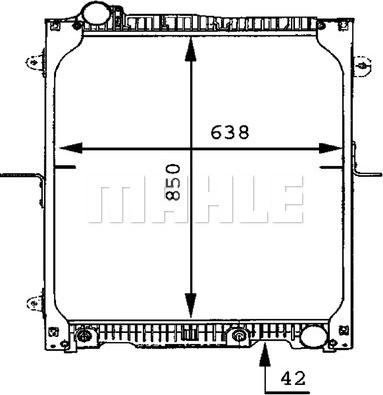 MAHLE CR 665 000P - Jäähdytin,moottorin jäähdytys inparts.fi