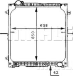 MAHLE CR 665 000P - Jäähdytin,moottorin jäähdytys inparts.fi