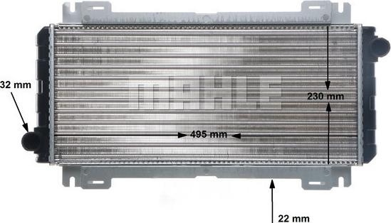 MAHLE CR 619 000S - Jäähdytin,moottorin jäähdytys inparts.fi