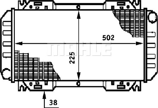 MAHLE CR 619 000S - Jäähdytin,moottorin jäähdytys inparts.fi