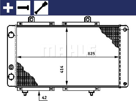 MAHLE CR 618 000S - Jäähdytin,moottorin jäähdytys inparts.fi