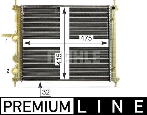 MAHLE CR 1998 000P - Jäähdytin,moottorin jäähdytys inparts.fi