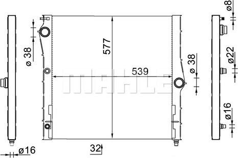 MAHLE CR 1903 000S - Jäähdytin,moottorin jäähdytys inparts.fi