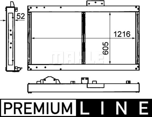 MAHLE CR 1911 000P - Jäähdytin,moottorin jäähdytys inparts.fi