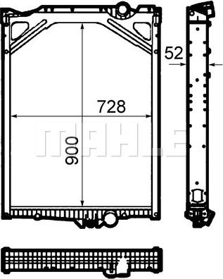 MAHLE CR 1917 000P - Jäähdytin,moottorin jäähdytys inparts.fi