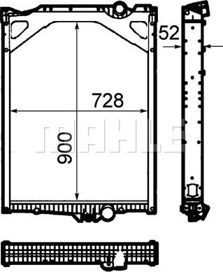 MAHLE CR 1921 000P - Jäähdytin,moottorin jäähdytys inparts.fi