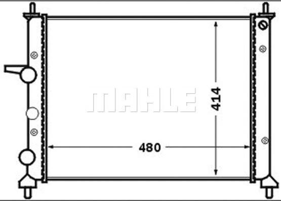 MAHLE CR 1442 000S - Jäähdytin,moottorin jäähdytys inparts.fi