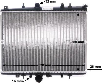 MAHLE CR 1433 000S - Jäähdytin,moottorin jäähdytys inparts.fi