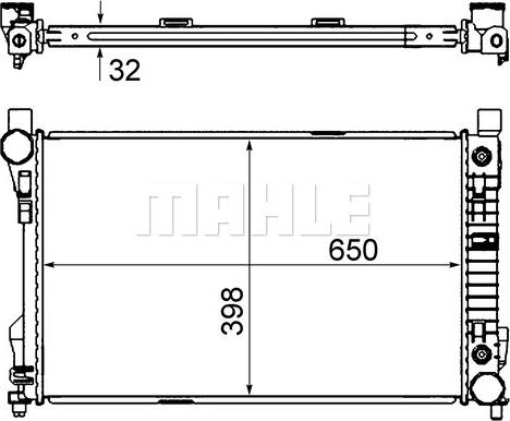 MAHLE CR 1478 000S - Jäähdytin,moottorin jäähdytys inparts.fi