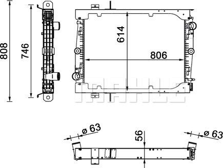 MAHLE CR 1549 000S - Jäähdytin,moottorin jäähdytys inparts.fi