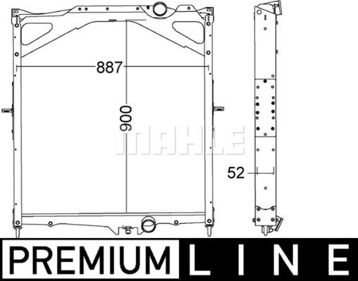 MAHLE CR 1556 000P - Jäähdytin,moottorin jäähdytys inparts.fi