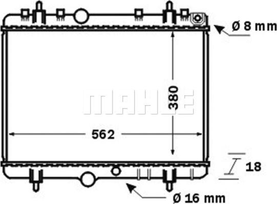 MAHLE CR 1501 000S - Jäähdytin,moottorin jäähdytys inparts.fi