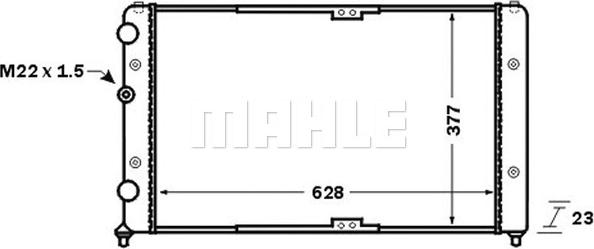 MAHLE CR 1535 000S - Jäähdytin,moottorin jäähdytys inparts.fi