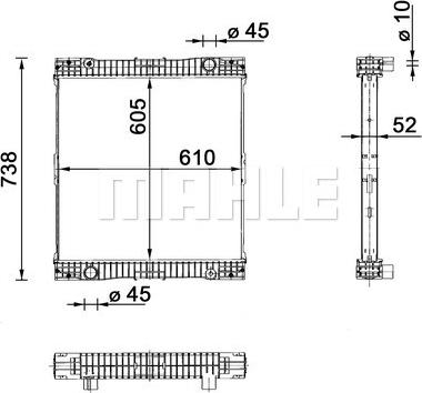 MAHLE CR 109 000P - Jäähdytin,moottorin jäähdytys inparts.fi