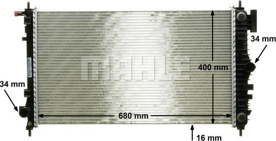 MAHLE CR 1098 000P - Jäähdytin,moottorin jäähdytys inparts.fi