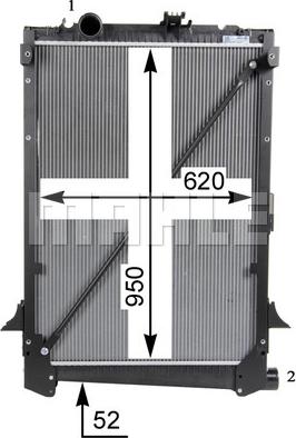 MAHLE CR 1047 000S - Jäähdytin,moottorin jäähdytys inparts.fi